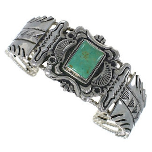 Sterling Silver Jewelry Turquoise Cuff Bracelet RS75377