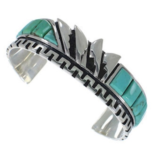 Turquoise Southwest Inlay Cuff Bracelet BW66376 