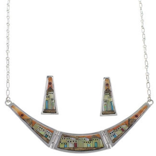 Necklace Set Native American Design Southwest Multicolor GS62318