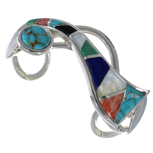 Multicolor And Silver Southwestern Bracelet TX40249