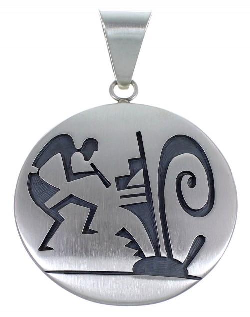 American Indian Kokopelli George Phillips Silver Pendant PX38589