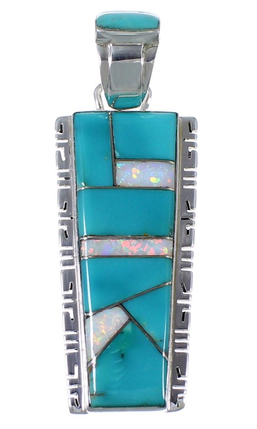 Opal Turquoise Inlay Jewelry Pendant PX41536