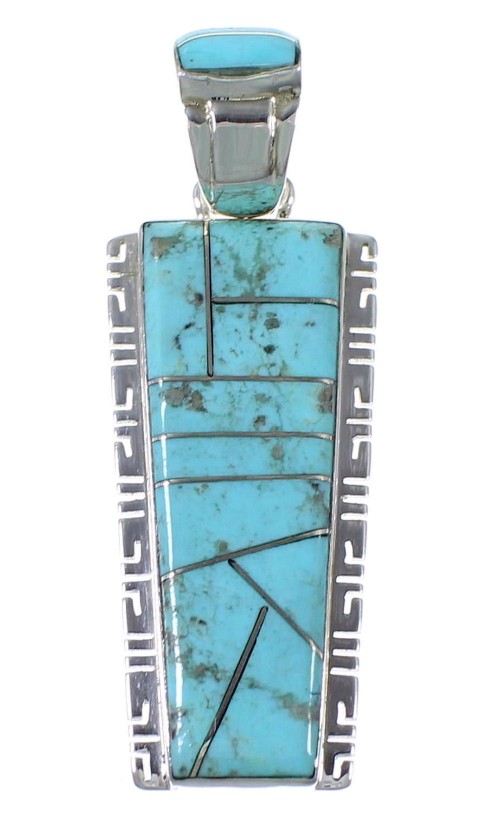 Southwestern Silver Jewelry Turquoise Pendant PX41574