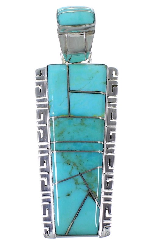 Silver Southwest Turquoise Pendant PX41576