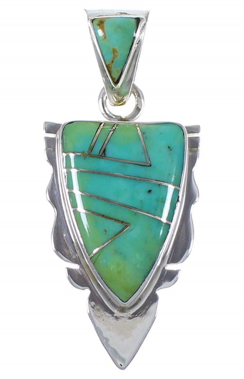 Silver Southwestern Jewelry Turquoise Pendant PX42140