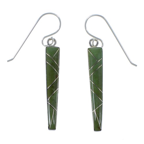 Sterling Silver Turquoise Inlay Earrings EX44856