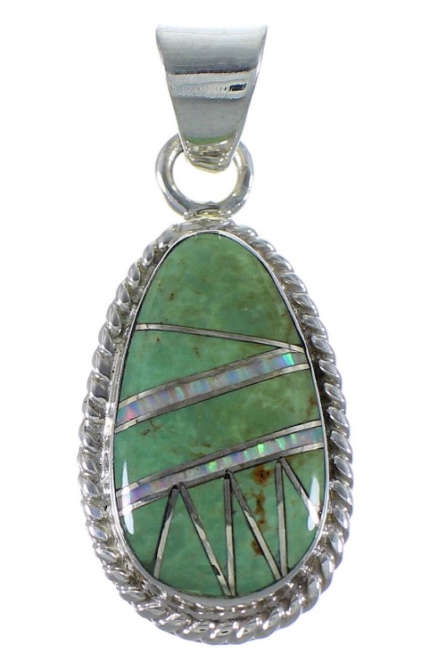 Southwestern Jewelry Opal Turquoise Pendant PX42966