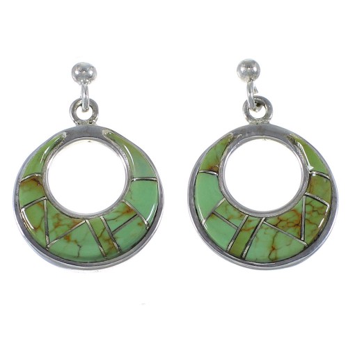 Sterling Silver Southwest Turquoise Earrings CX45836