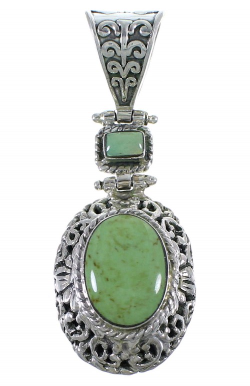 Sterling Silver Turquoise Southwest Pendant CX46763