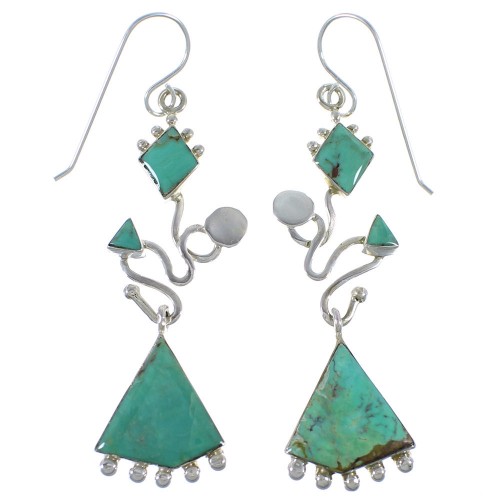 Silver Jewelry Turquoise Inlay Earrings CX46924