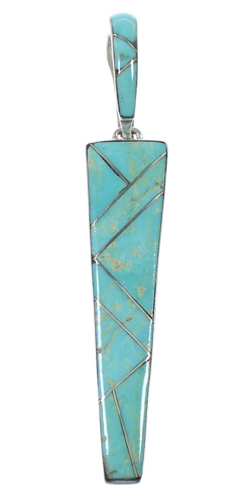 Sterling Silver Southwest Turquoise Pendant CX46224