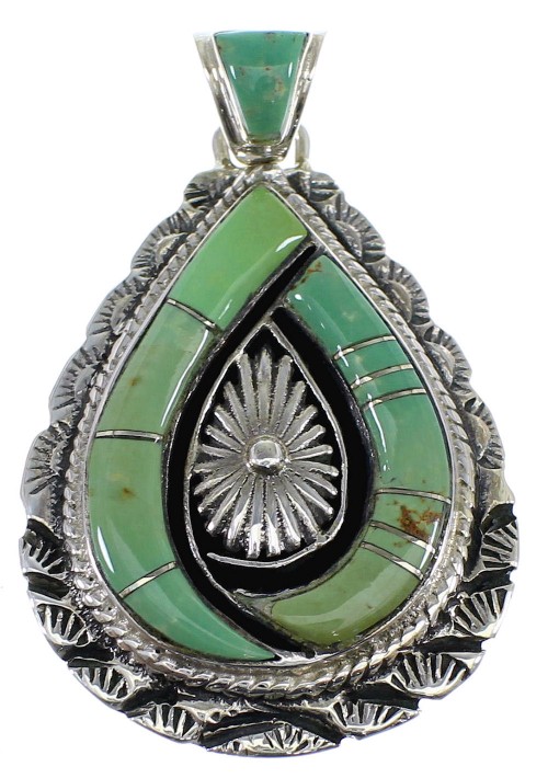 Sterling Silver And Turquoise Jewelry Pendant CX46260