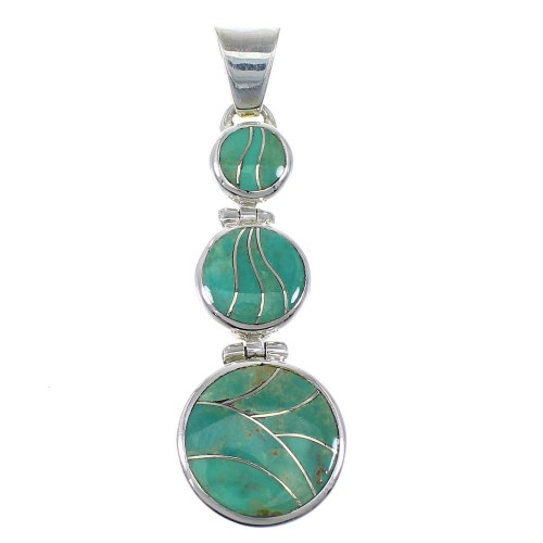 Southwest Turquoise Silver Pendant Jewelry CX47319