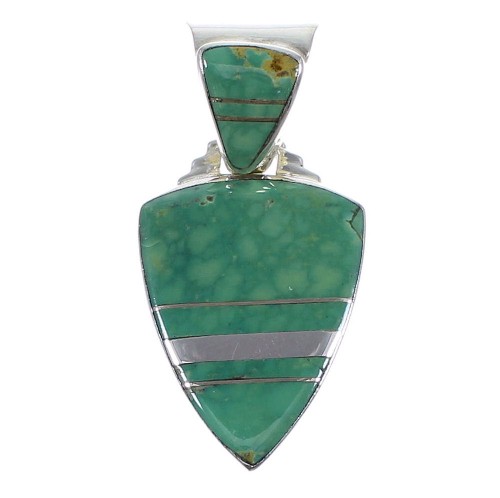 Turquoise Sterling Silver Slide Pendant AX47850