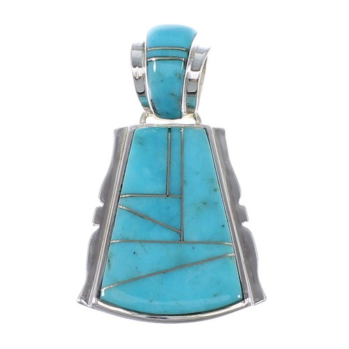 Authentic Sterling Silver Turquoise Pendant AX47967