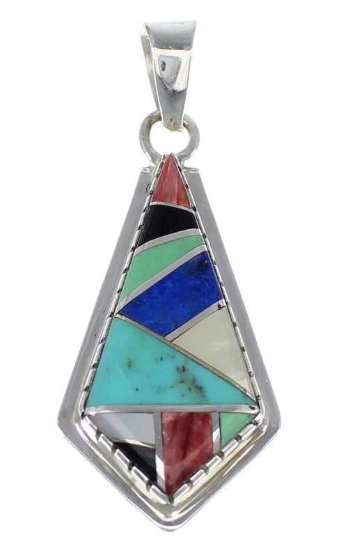 Multicolor Authentic Sterling Silver Jewelry Pendant AX48366