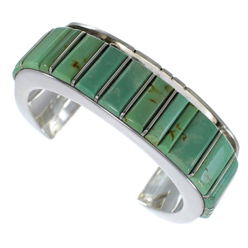 Turquoise Southwest Sterling Silver Cuff Bracelet Jewelry CX48930