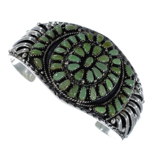Sterling Silver Turquoise Southwest Cuff Bracelet CX49374