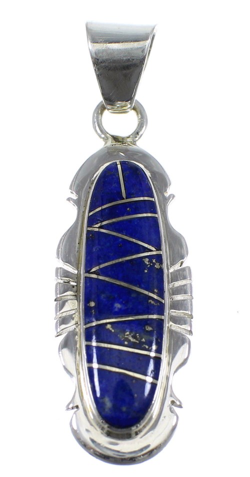 Authentic Sterling Silver Lapis Pendant YX51631