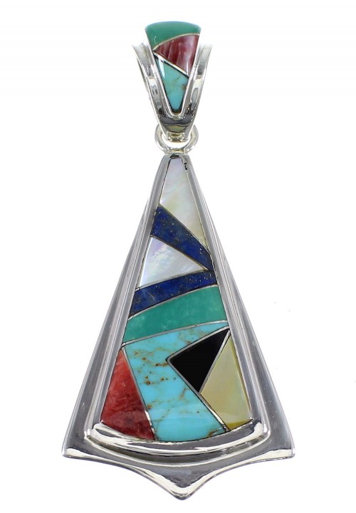 Authentic Multicolor Inlay Pendant YX51746