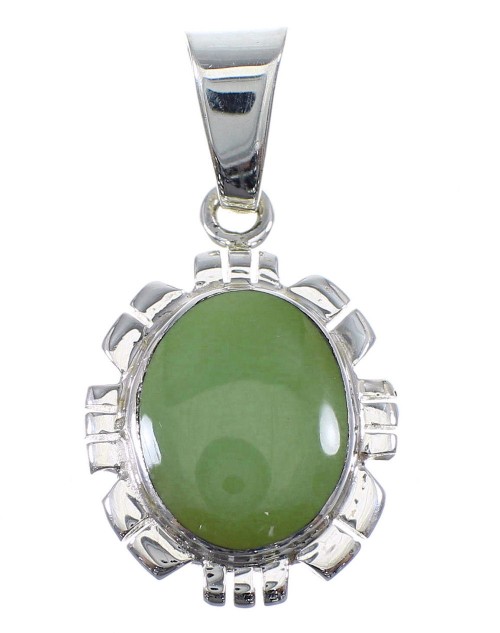 Turquoise Sterling Silver Pendant YX52420