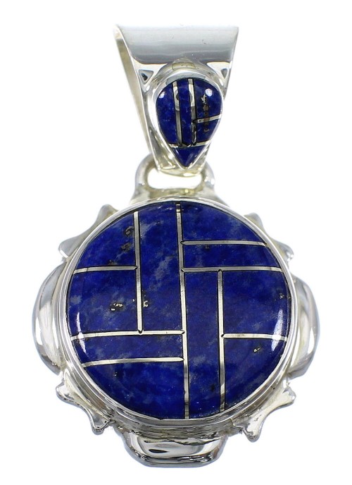 Lapis Southwest Genuine Sterling Silver Pendant YX51800