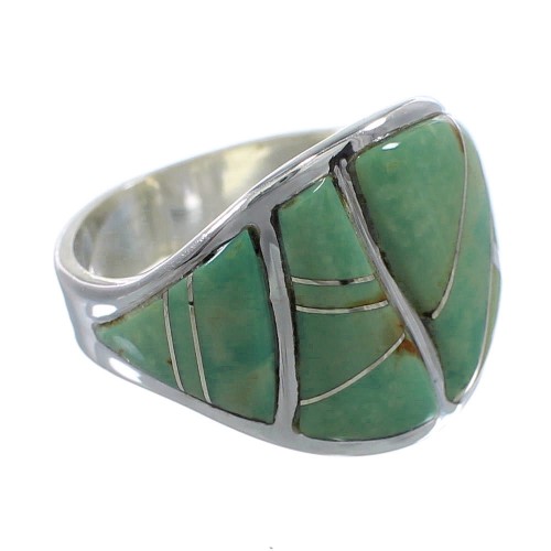 Turquoise Genuine Sterling Silver Ring Size 7-1/2 AX53180