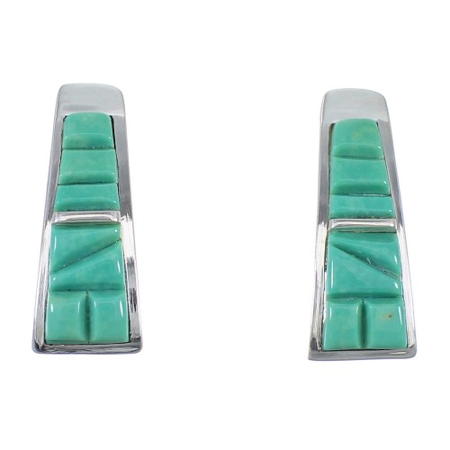 Turquoise Sterling Silver Southwestern Earrings YX52905