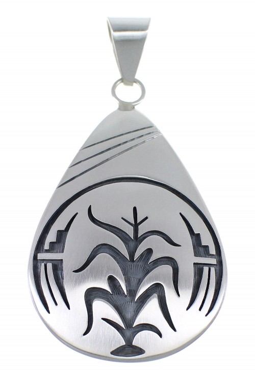 George Phillips American Indian Sterling Silver Corn Stalk Pendant EX53865