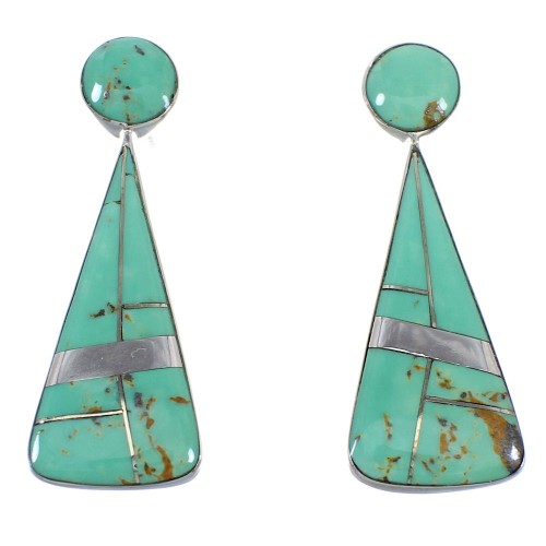Sterling Silver Turquoise Post Earrings RX54830