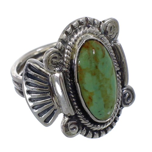 Sterling Silver Turquoise Southwest Ring Size 5 EX56295