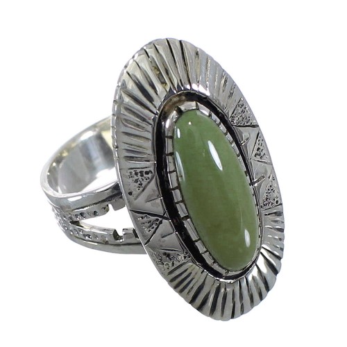 Silver And Tuquoise Southwest Jewelry Ring Size 5-3/4 VX56902