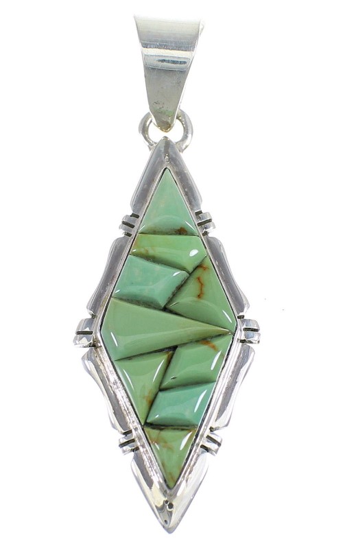 Turquoise Sterling Silver Southwestern Pendant RX54370