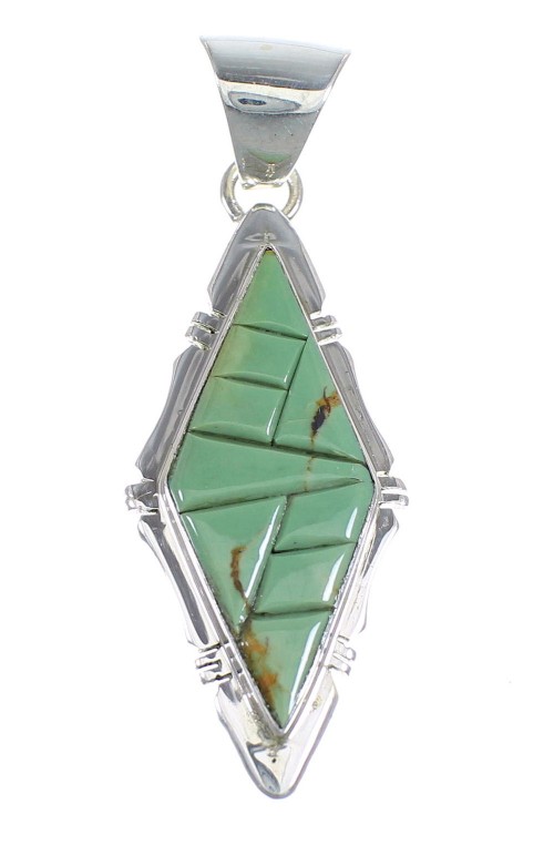 Turquoise Pendant Sterling Silver Jewelry VX54788