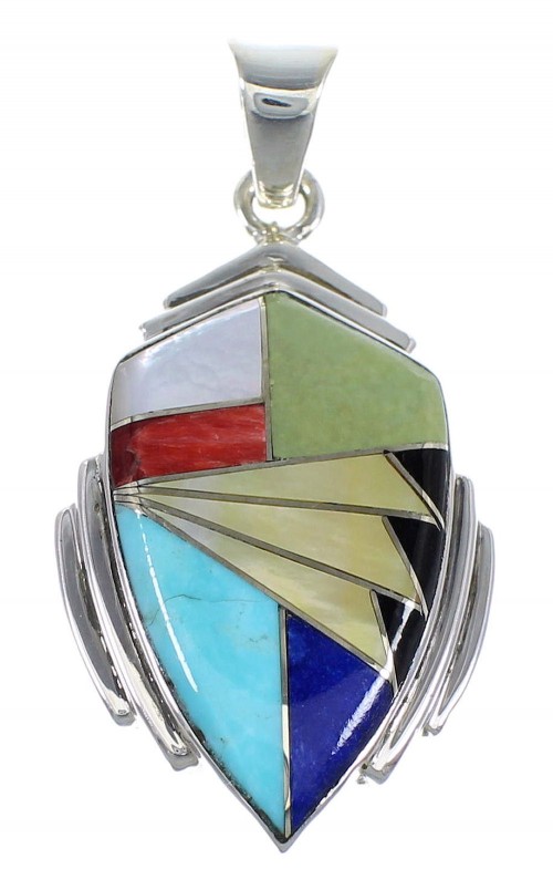 Multicolor Sterling Silver Pendant Jewelry VX54860