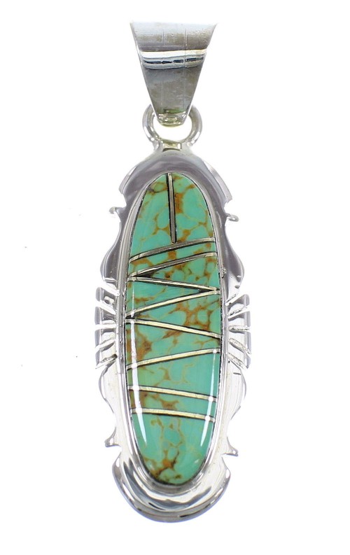 Southwest Turquoise And Sterling Silver Pendant WX58651