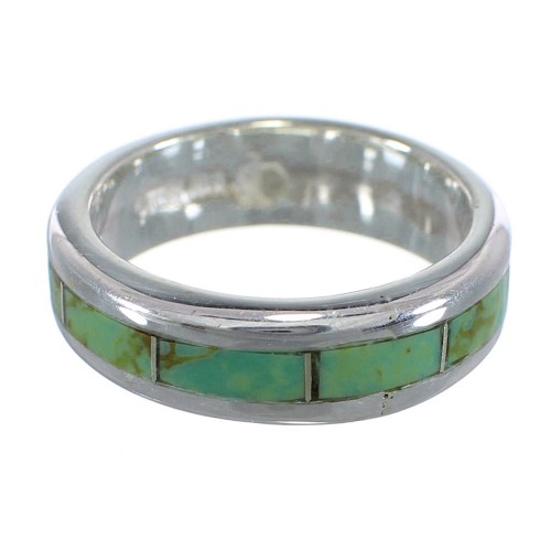 Sterling Silver And Turquoise Ring Size 5-3/4 VX58373