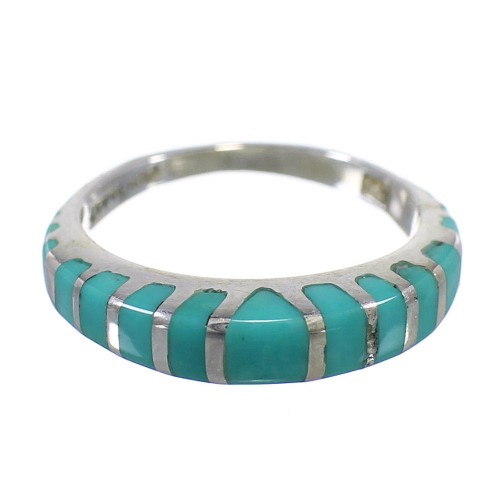 Turquoise Sterling Silver Ring Size 5-1/4 AX79668