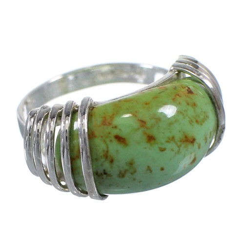 Turquoise Genuine Sterling Silver Ring Size 5-1/2 RX80978