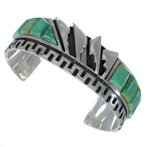 Sterling Silver And Turquoise Cuff Bracelet VX60757