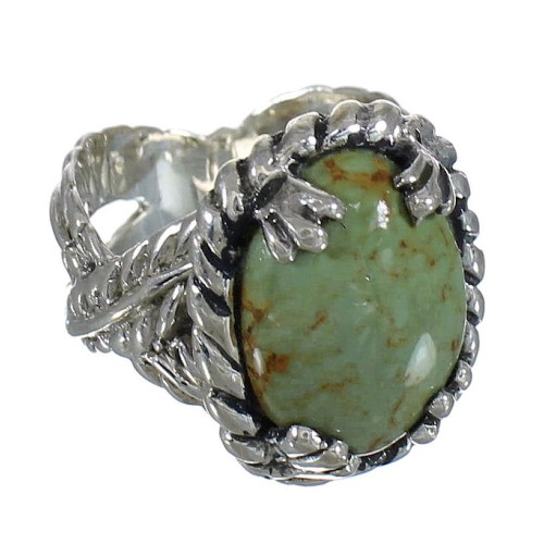 Sterling Silver And Turquoise Southwestern Ring Size 5-1/4 WX80720