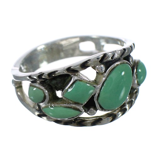 Sterling Silver Turquoise Southwest Ring Size 7-1/2 YX92730