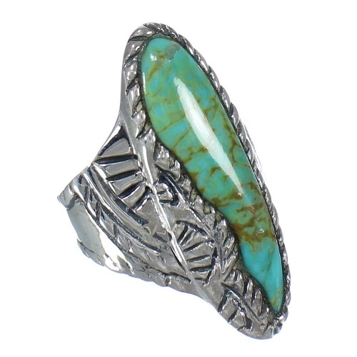 Turquoise Sterling Silver Southwest Ring Size 6 RX62721