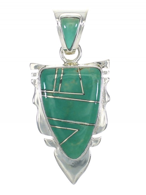 Southwest Sterling Silver Turquoise Pendant MX62714