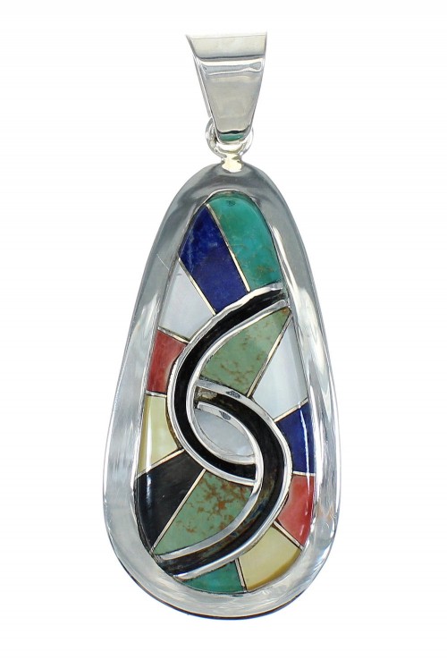 Multicolor Sterling Silver Pendant MX65469