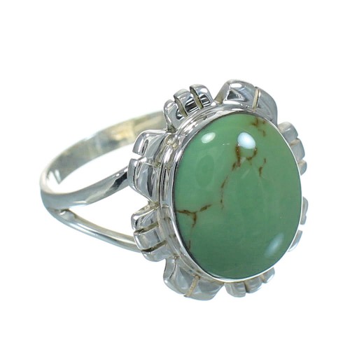 Turquoise Authentic Sterling Silver Southwest Ring Size 4-3/4 VX64115