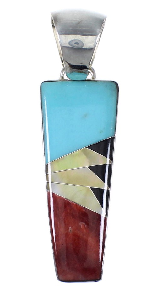 Sterling Silver And Multicolor Pendant VX64470