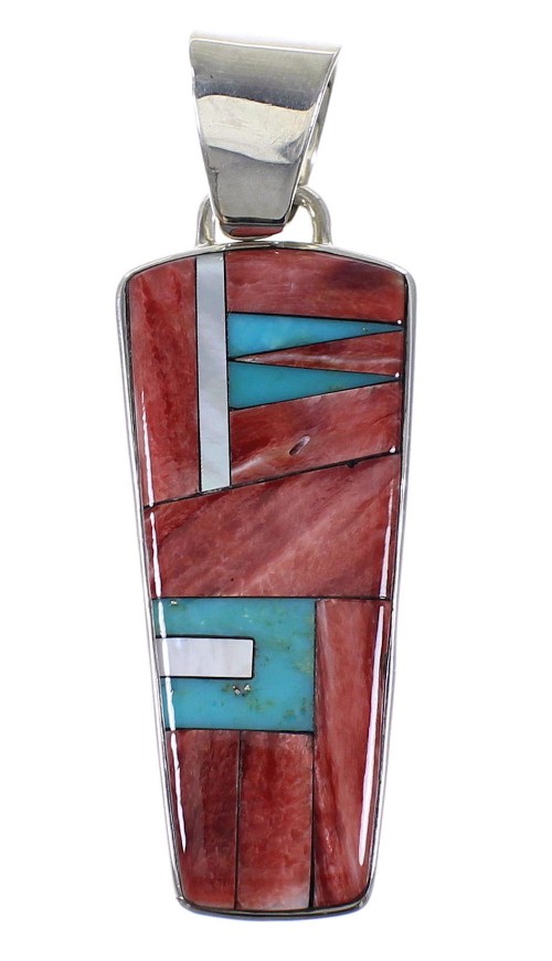 Authentic Sterling Silver And Multicolor Pendant VX64473