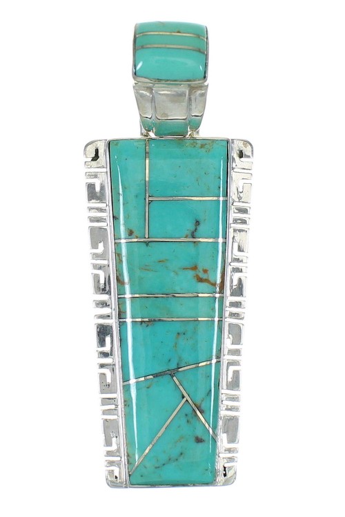 Southwest Turquoise Silver Pendant MX65175