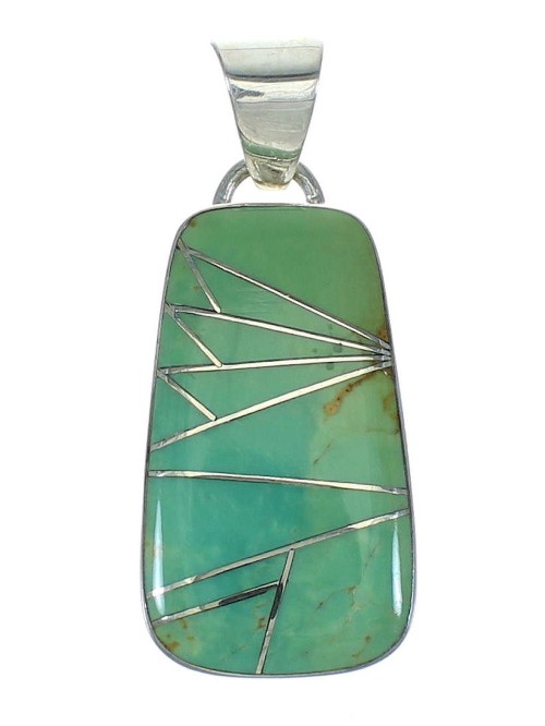 Silver Southwest Turquoise Pendant MX65329